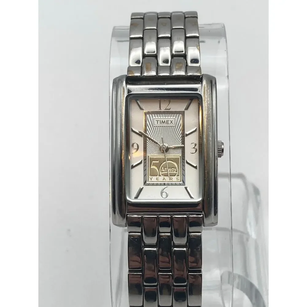 Timex Amway 50 Years Anniversary Watch 21mm - New Battery - Wrist 7